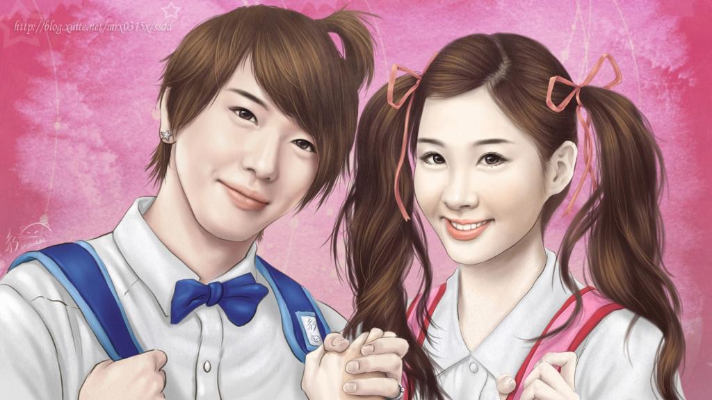 手绘美女(少女时代)