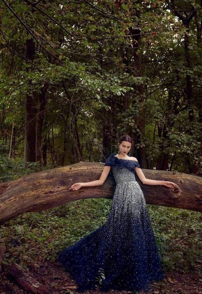 欧美范森林系仙女裙