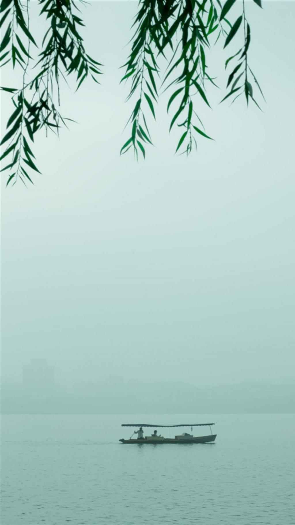 三月天西湖美景