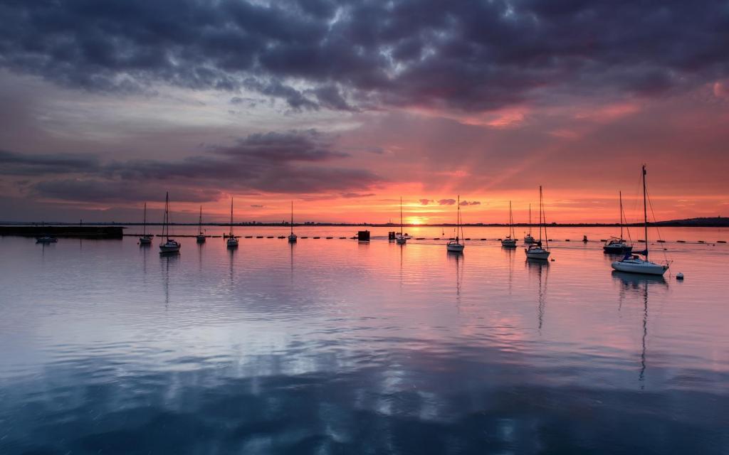 美丽的落日余晖