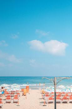 夏日小清新唯美沙滩风景-3