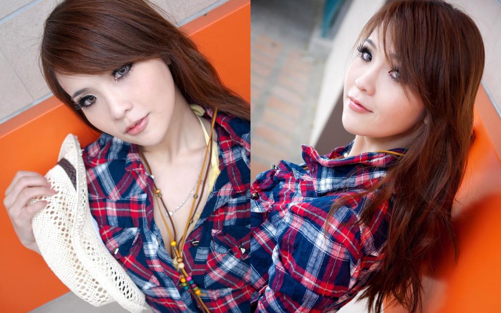 甜美清纯女街拍