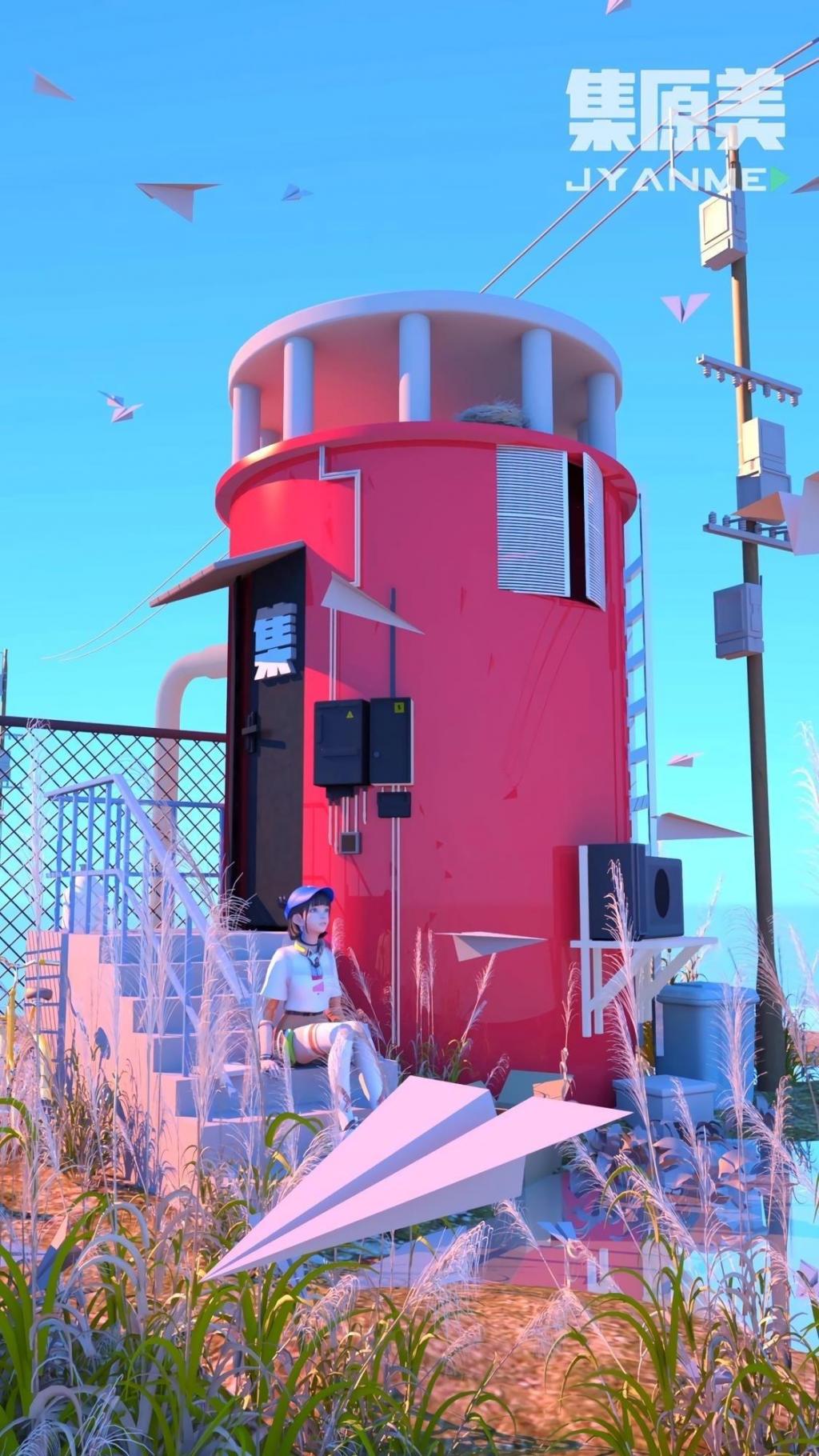 虚拟偶像机甲少女集原美可爱二次元意境