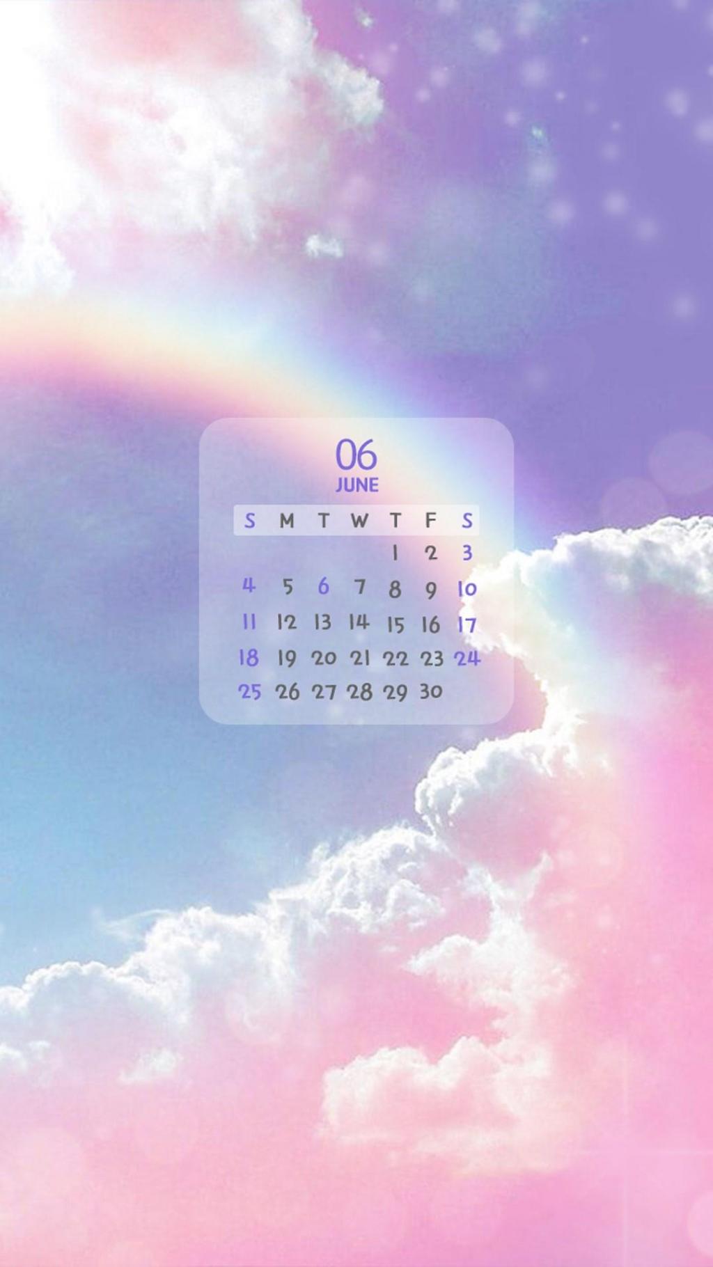 小清新2017年6月日历