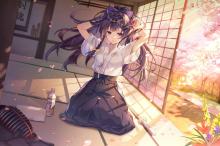 精选动漫美女唯美手绘插画