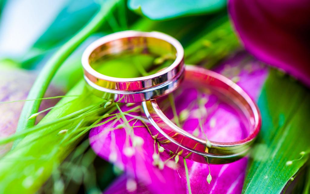 唯美的结婚婚戒