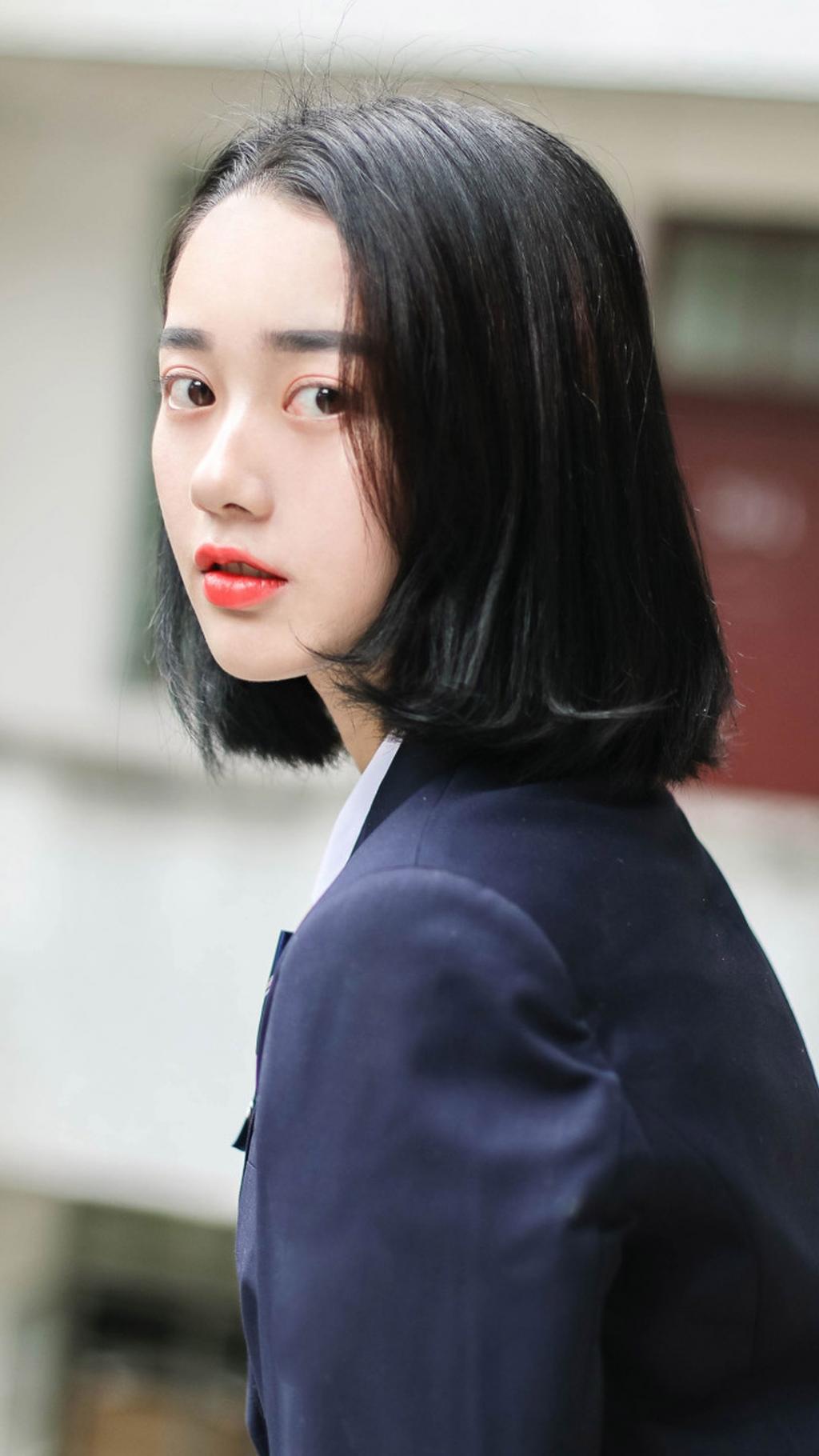 JK制服美女白嫩清新写真