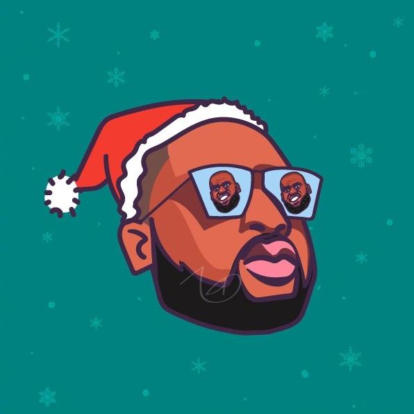 NBA众星圣诞头像