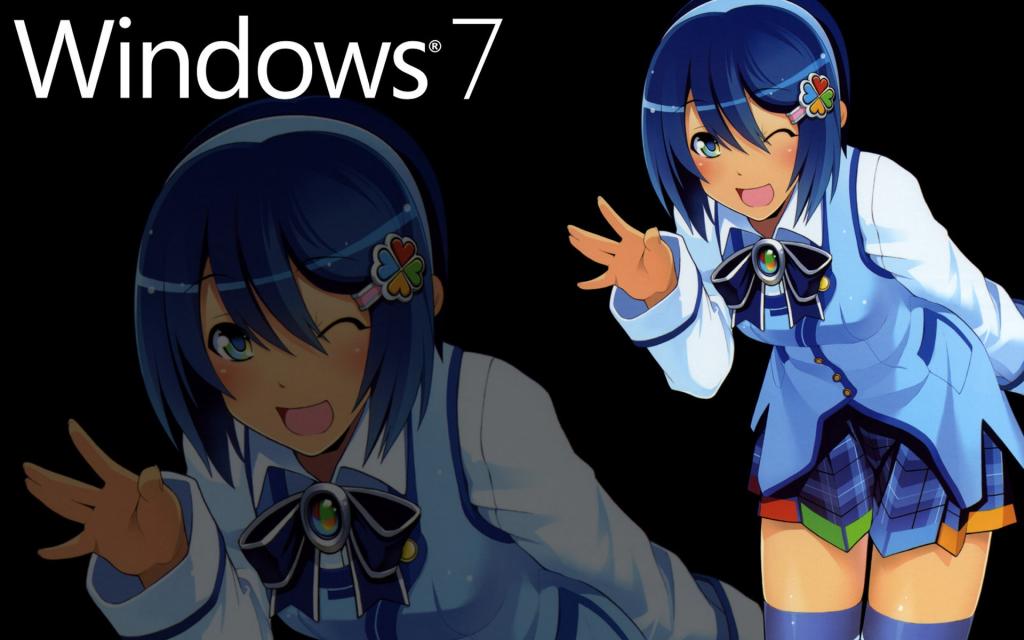 Windows萌娘窗边七美