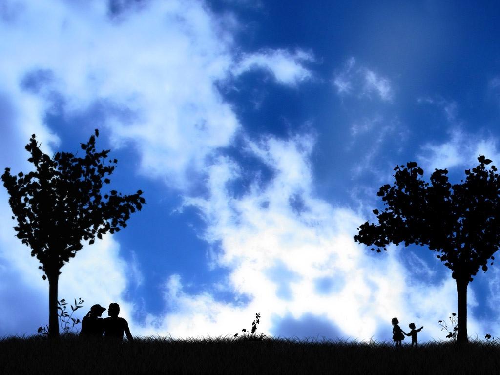 田园里乌云密布