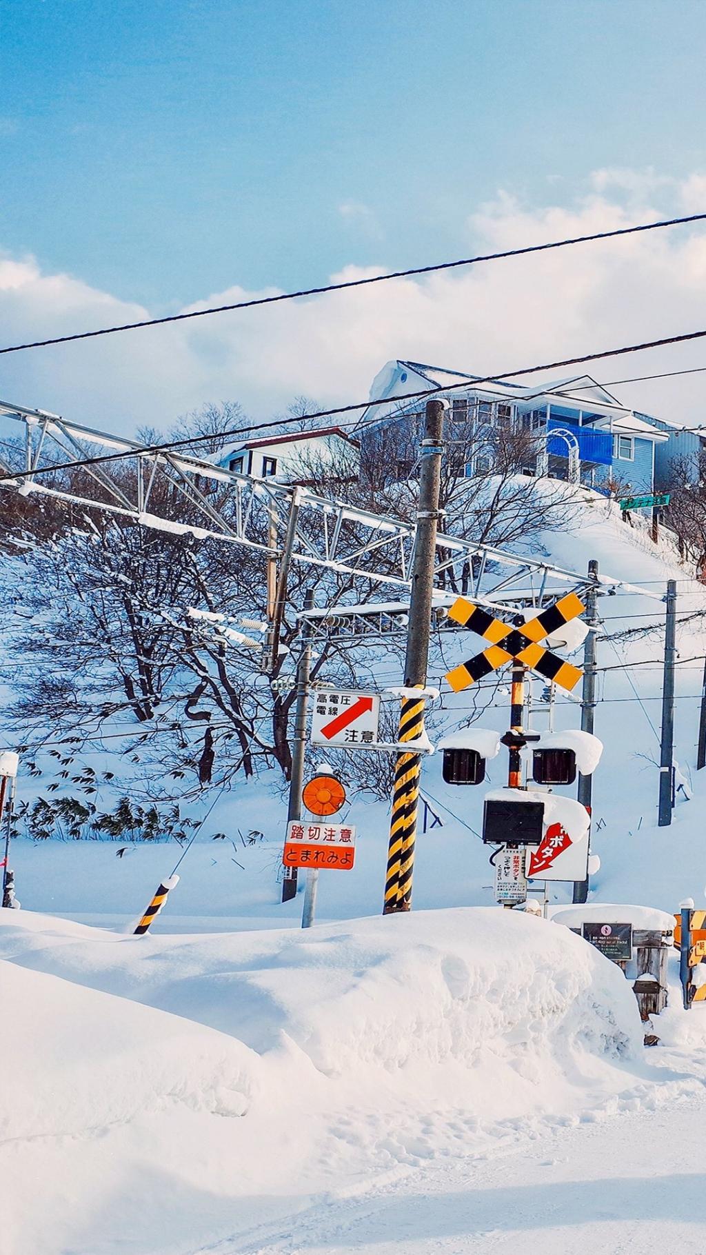 日本冬季唯美雪景