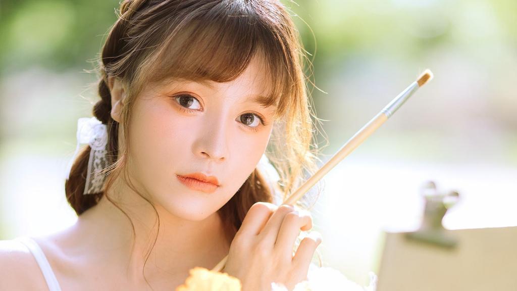 小清新甜美少女文艺户外迷人写真