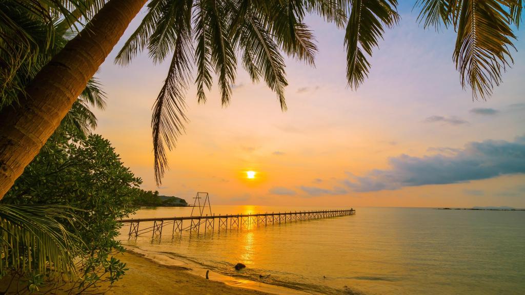 美丽的落日余晖