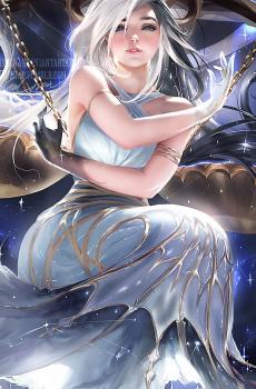 天秤座的女孩,高清图片,手机锁屏桌面-壁纸族