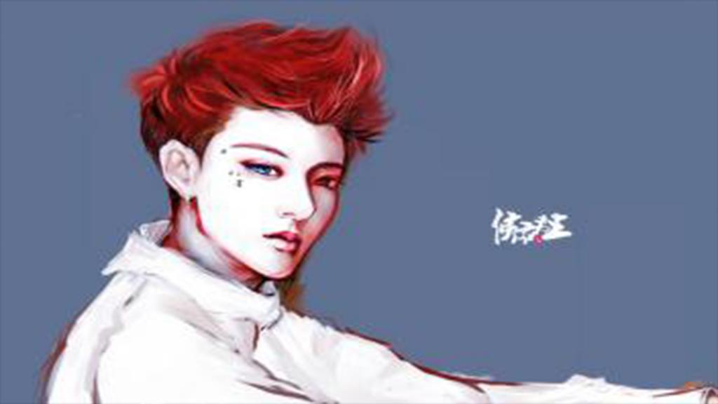 黄子韬微博背景插画