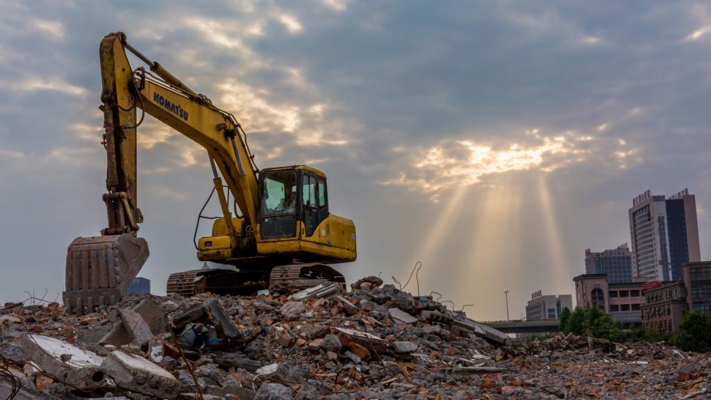 挖掘机施工作业