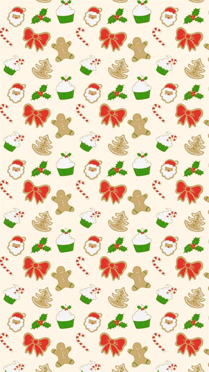 圣诞节个性平铺手机壁纸