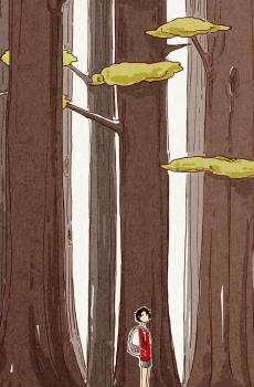 文艺手绘唯美插画-5