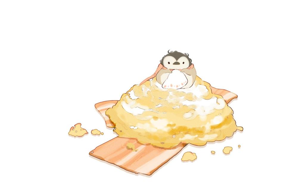 治愈系萌物美食手绘插画