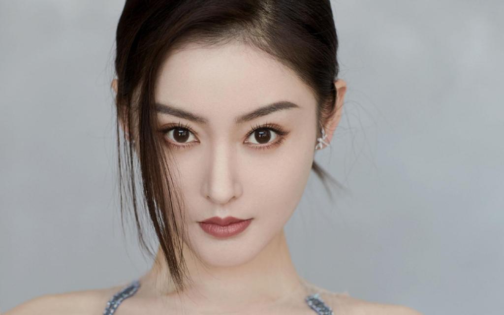 张天爱性感典雅星空裙时尚唯美写真