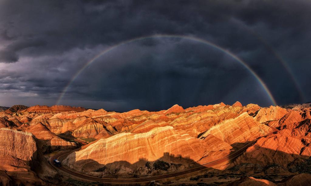 张掖丹霞地貌风景