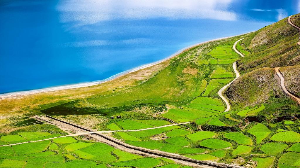 西藏羊卓雍措美如画