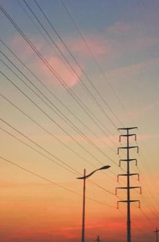 清新唯美黄昏氤氲霞光美景-6