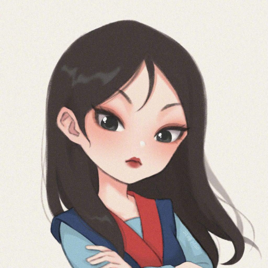 抖音最火迪士尼公主Q版手绘插画