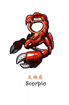 天蝎座创意插图-3