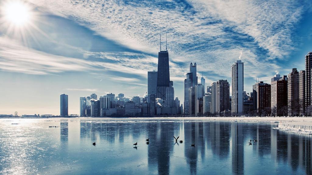 美国伊利诺伊州城市风光