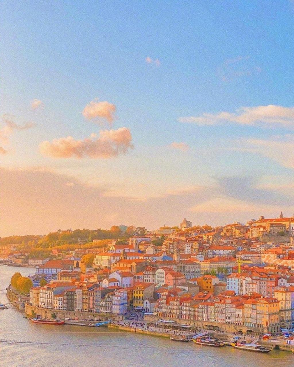 波尔图的浪漫迷人黄昏 ​​​​