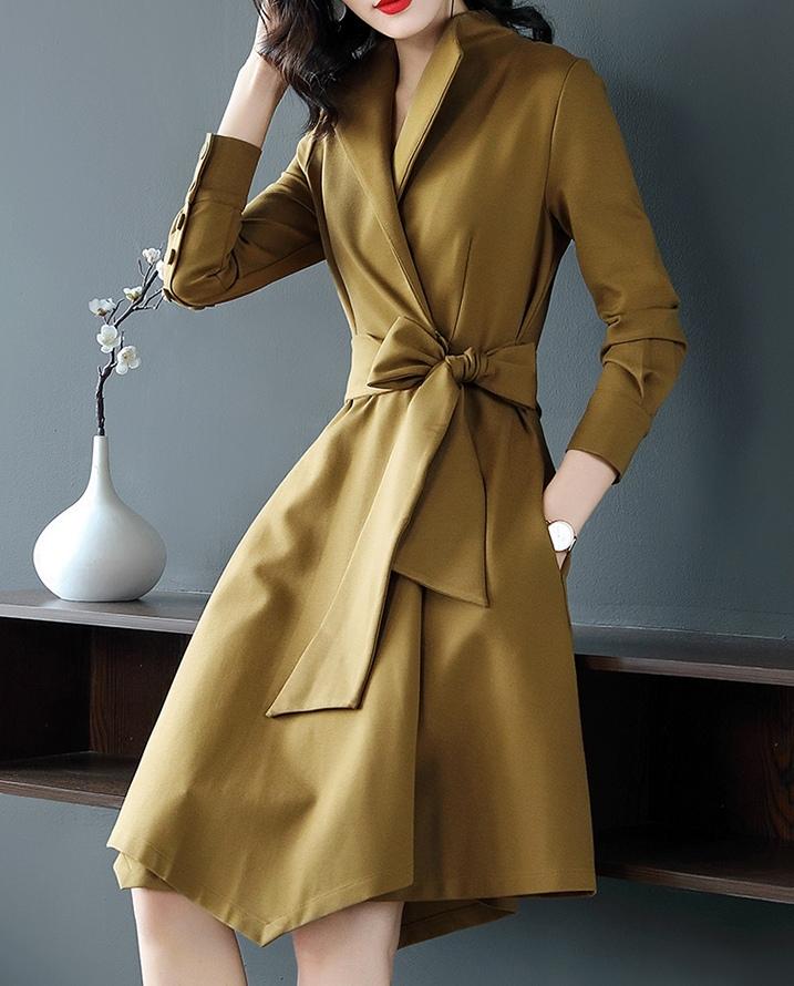 2018年时尚修身收腰显瘦气质女装