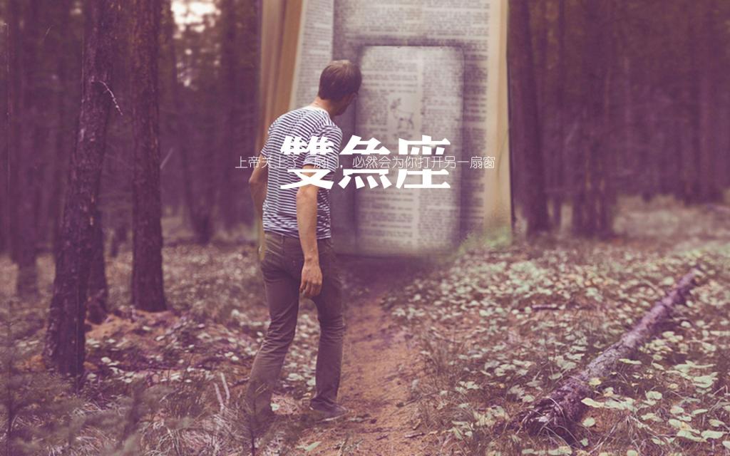 唯美十二星座双鱼座图