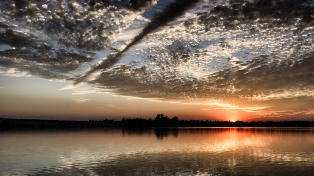 唯美好看的火烧云