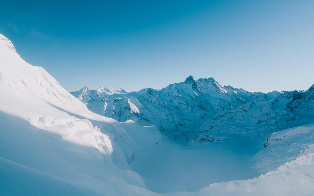 相遇冬季里的唯美雪景风光