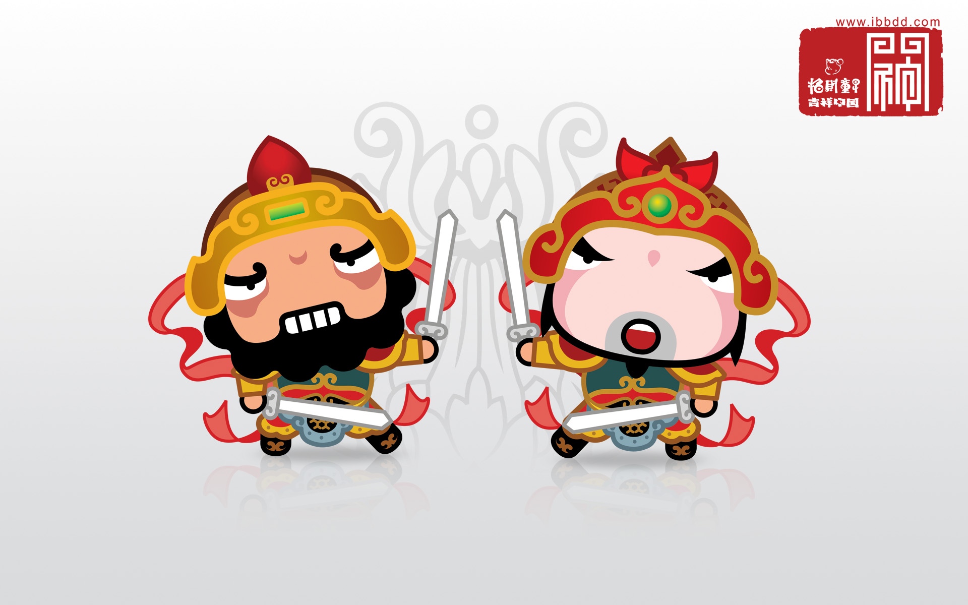 可爱招财人物,高清图片,电脑桌面-壁纸族
