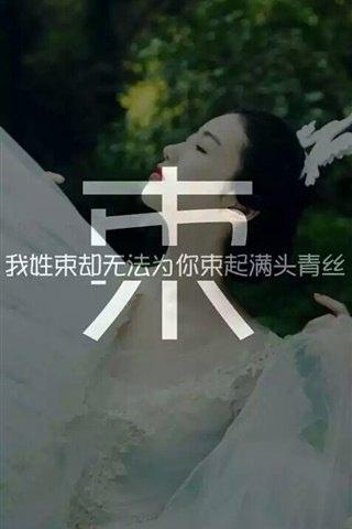 创意美女背景百家姓氏