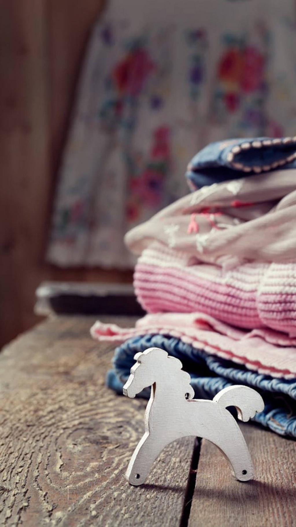 小清新静物木马玩具