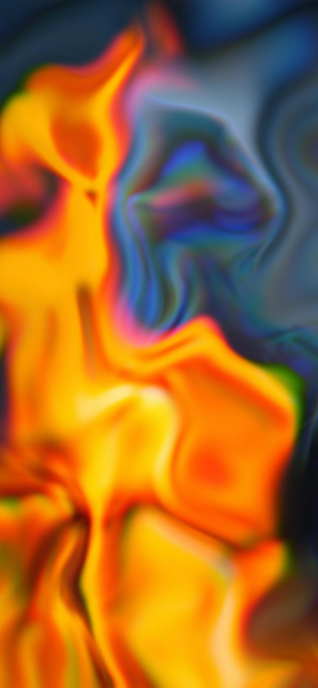 迷幻色彩朦胧感手绘插画