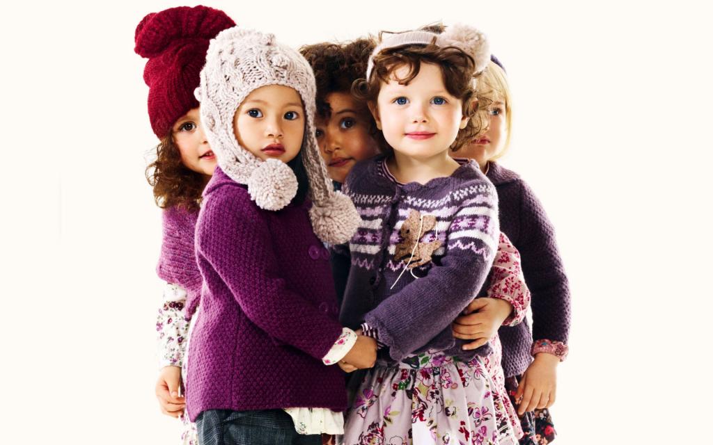 多彩时装儿童耍酷