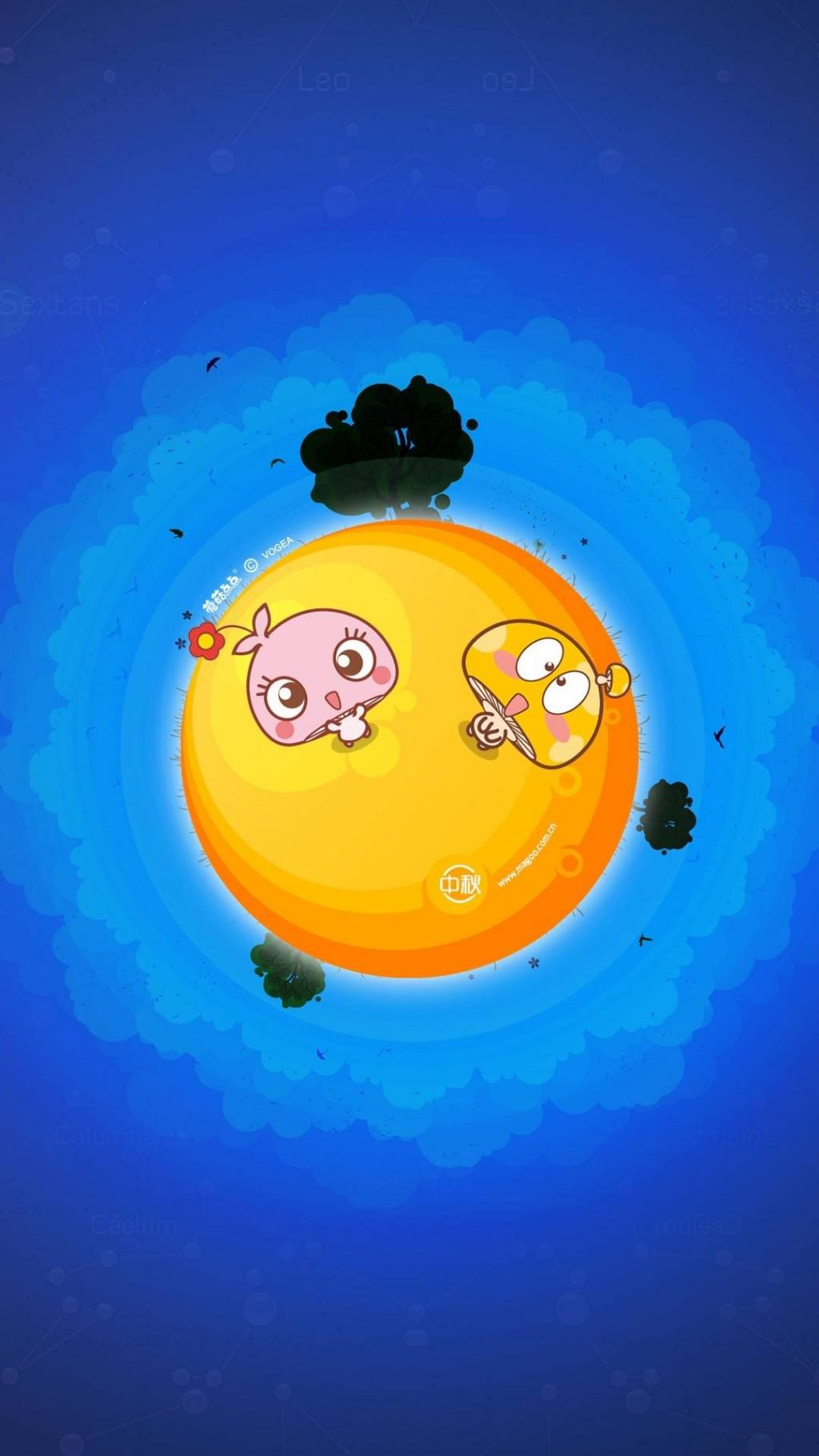 蘑菇点点中秋节系列