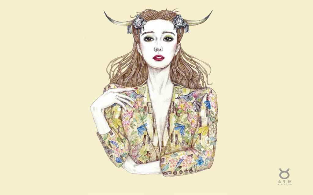 范冰冰十二星座插画