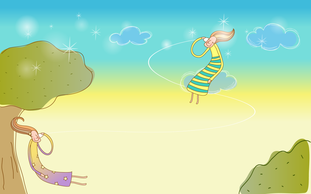 矢量卡通梦幻精灵