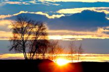 炫丽多彩的唯美日落