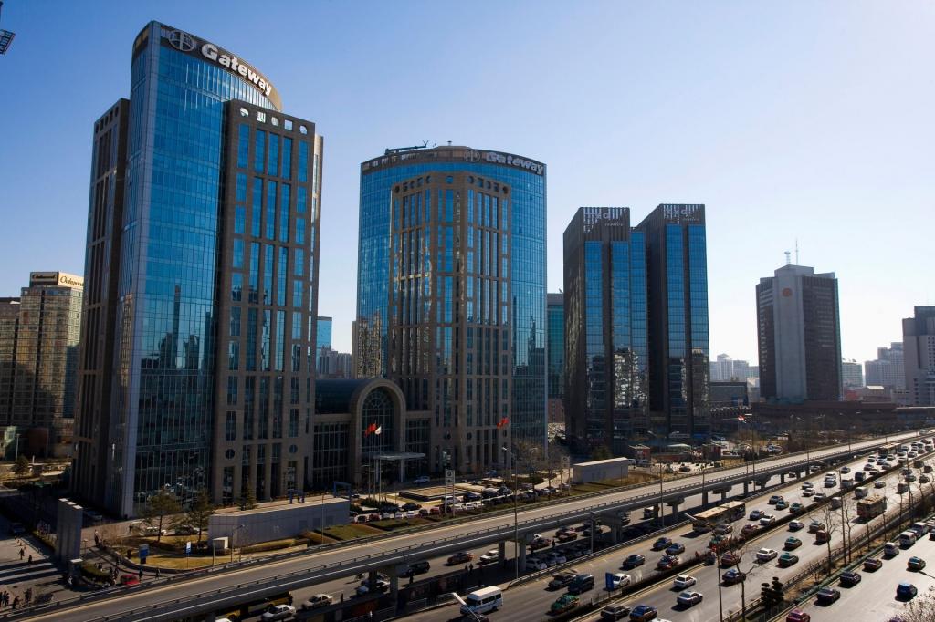 北京东三环绚丽街景