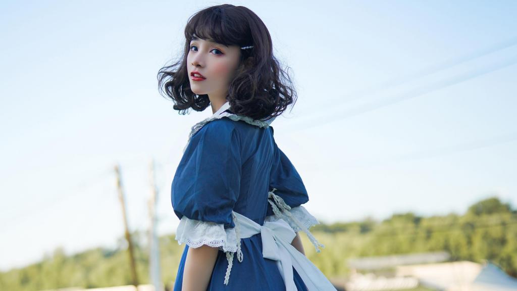 甜美少女谢安然清纯唯美写真