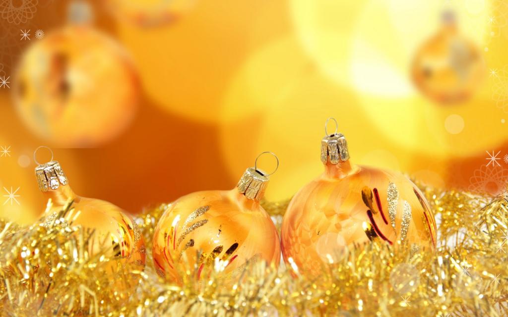 圣诞节火红彩球