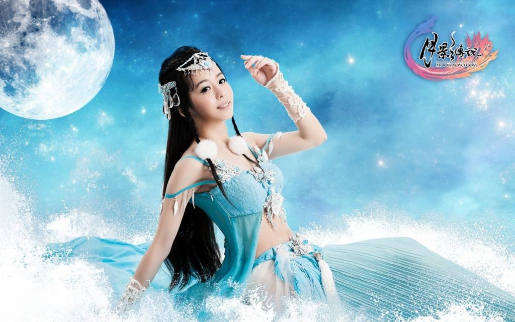 月影传说纳兰真cos代言海报