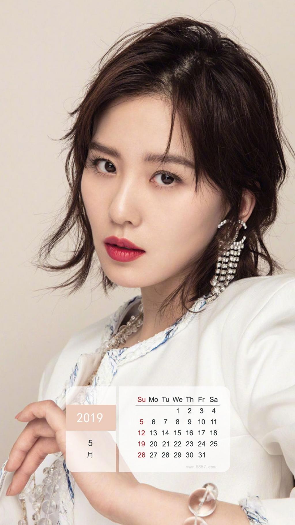 2019年5月性感女神刘诗诗写真日历