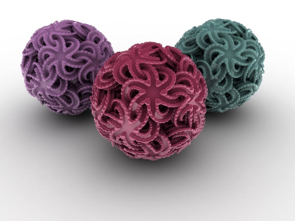 立体圆球发光创意设计